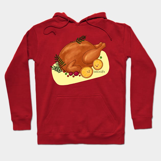 Christmas Turkey Hoodie by Snacks At 3